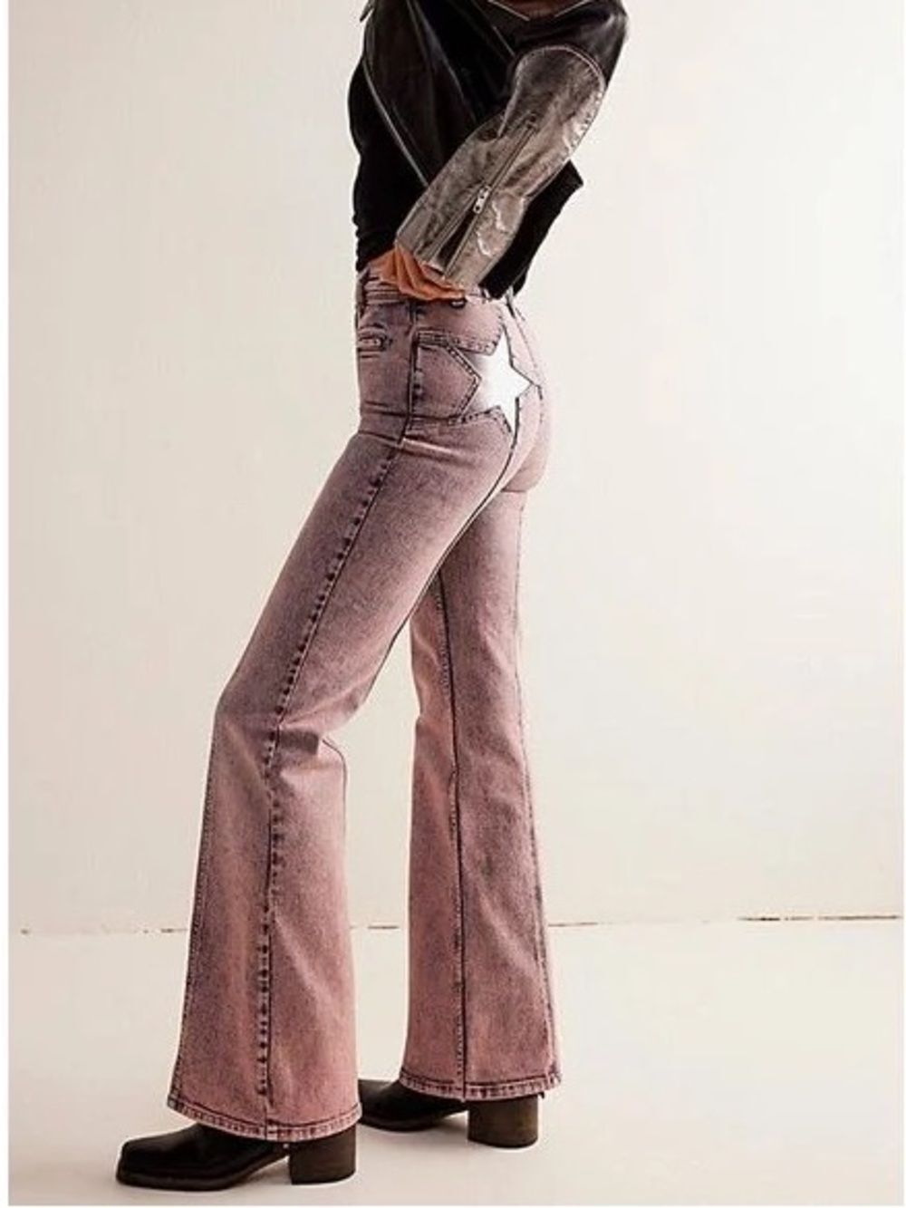 Free People Firecracker High Rise Flare Jeans - Picture 2 of 3